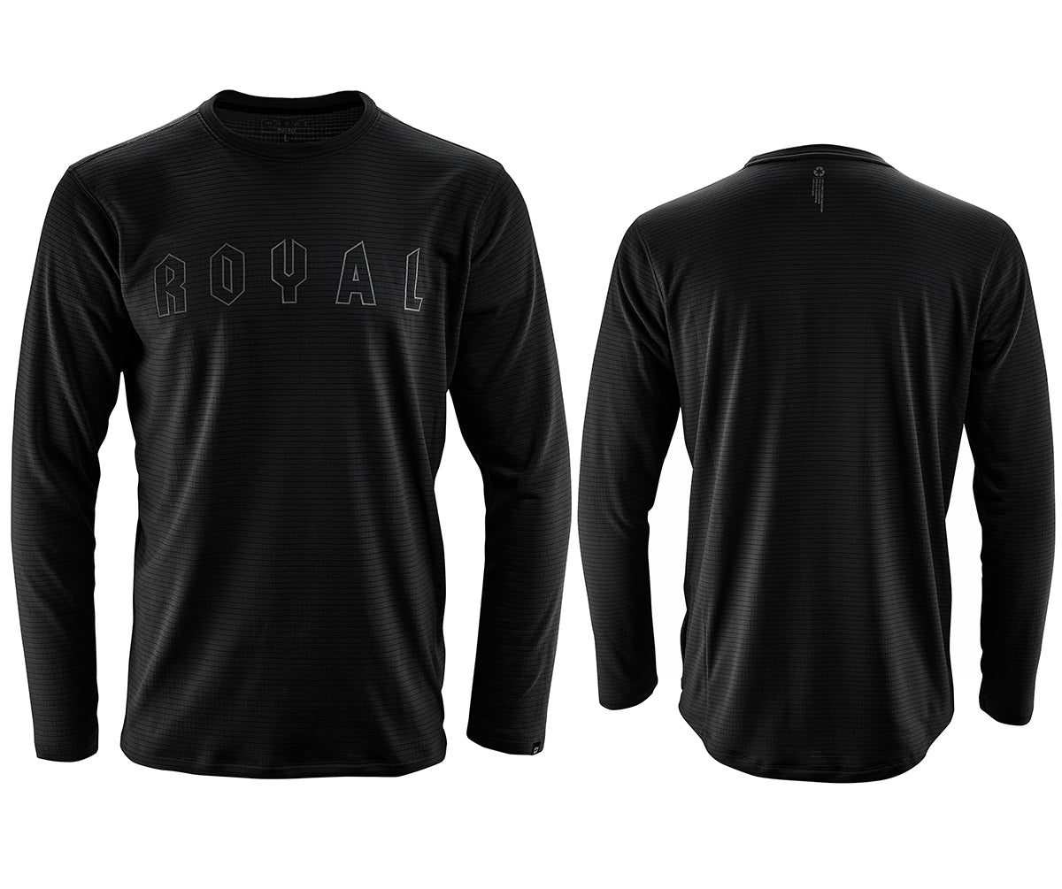 Royal Matrix Long Sleeve MTB Jersey - Black - 2022 Black X-Small