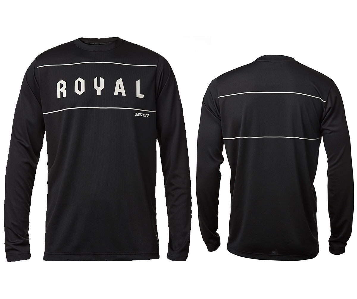 Royal Quantum Long Sleeve MTB Jersey - Black - 2022 Black X-Small