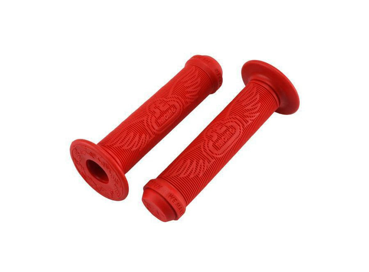 SE Bikes Racing Wing BMX Grips - Red Red 135mm