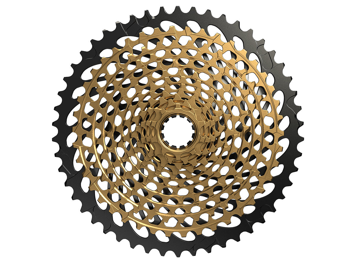 SRAM XG1299 Eagle 12 Spd MTB Cassette - Gold-Black Gold-Black 10-50t
