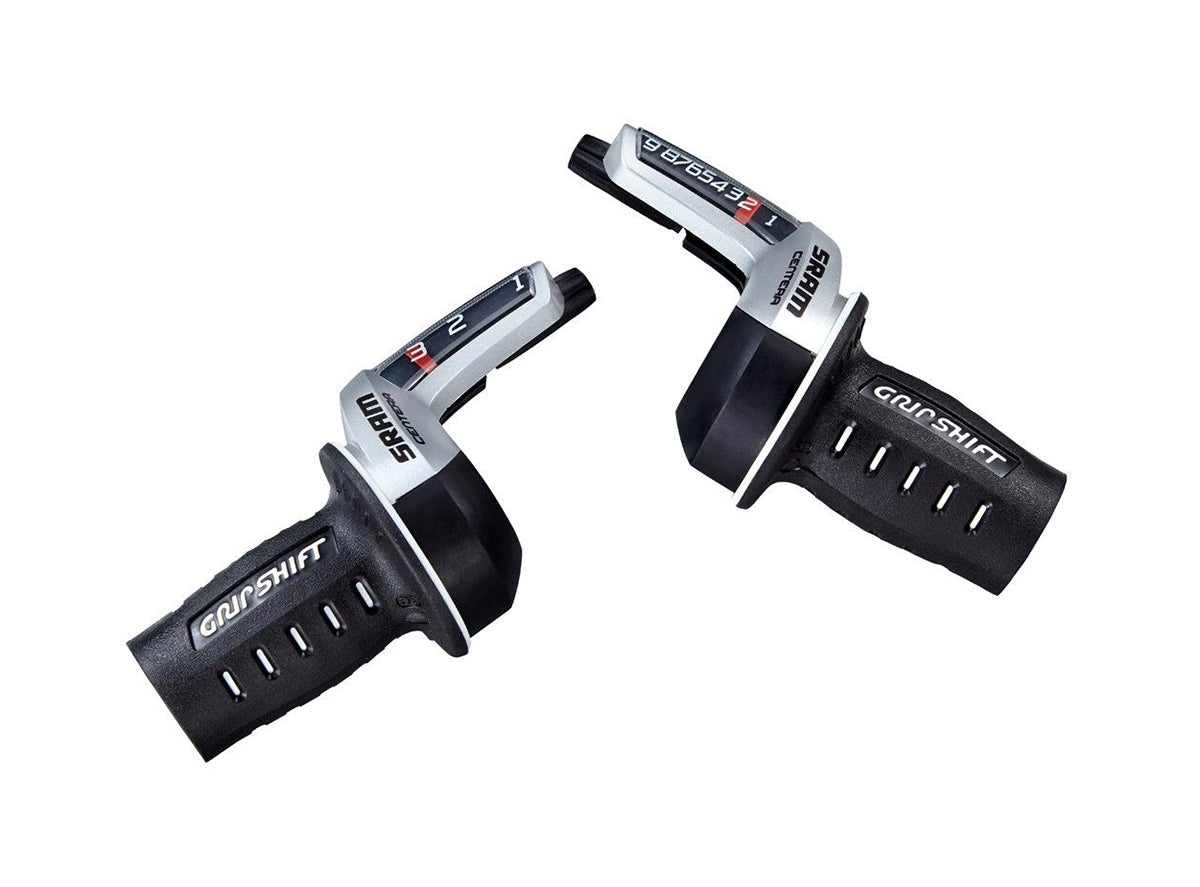 SRAM Centera 3x9 Spd Twist Shifter Set Black - Silver