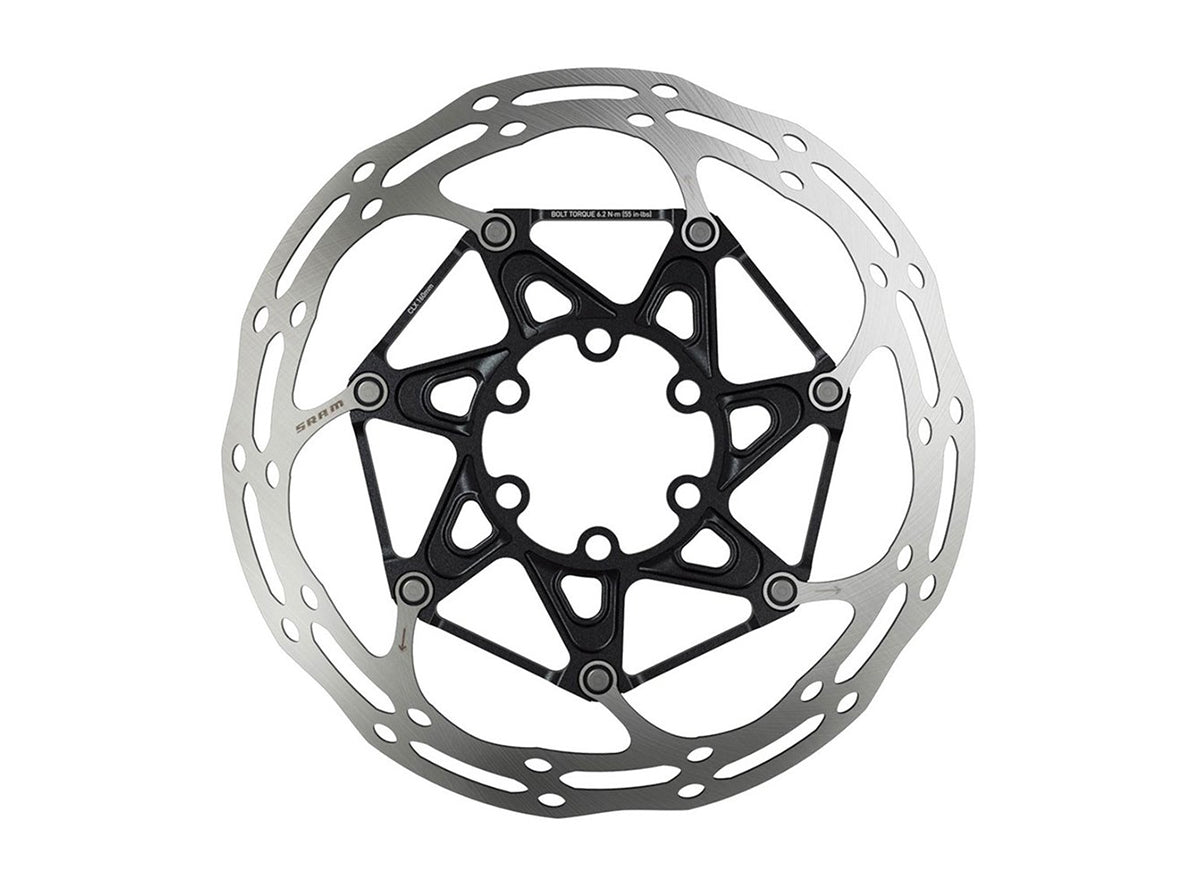 SRAM Centerline X 2-Piece Rounded 6-Bolt Rotor Silver 180mm