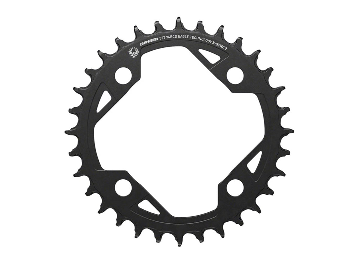 SRAM Eagle X-Sync 2 E-MTB Chainring - Black Black 32t - 94mm BCD