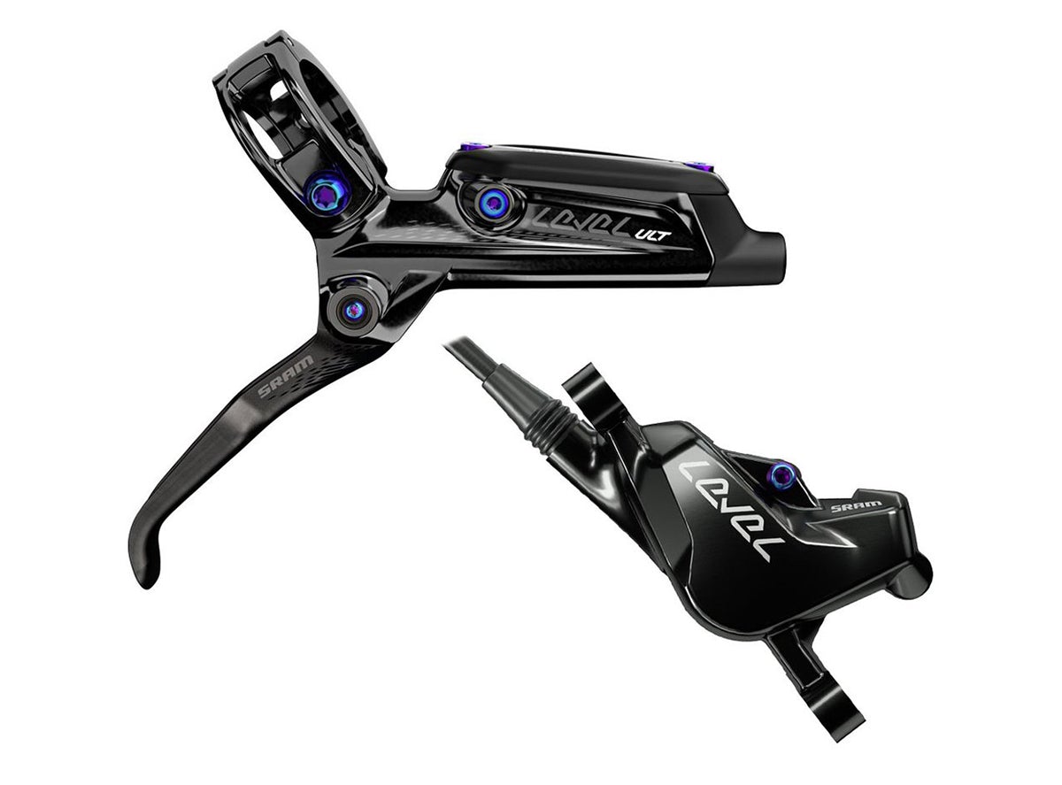 SRAM Level Ultimate Disc Brake and Lever - Front - Black-Rainbow Black - Rainbow