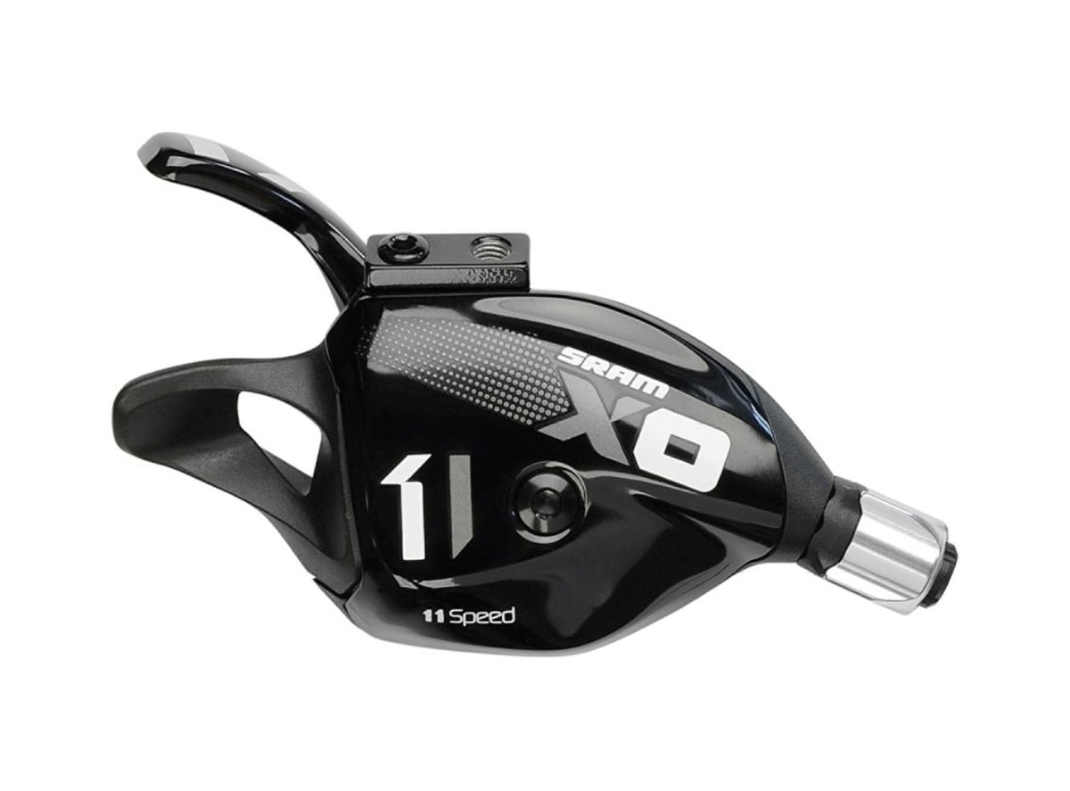 SRAM X01 11 Spd Trigger Shifter - OE Black - Gray Logo Right Hand - Rear