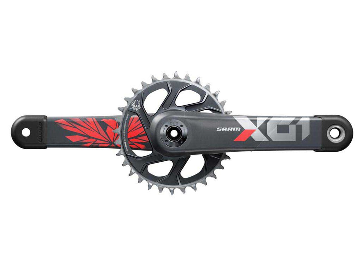 SRAM X01 Eagle Boost 12 Spd Crankset - Lunar-Oxy Red Lunar - Oxy Red 170mm - 32t