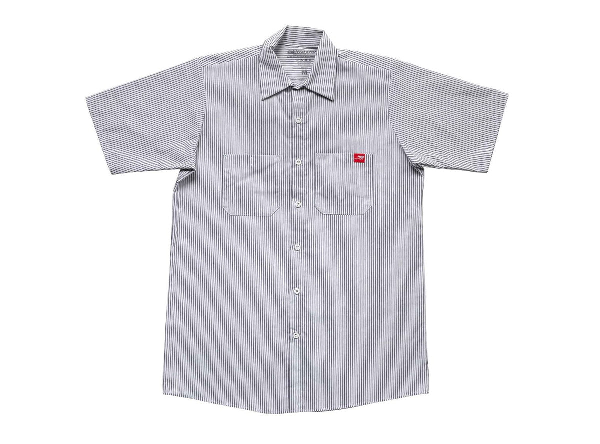 Santa Cruz Hamm Mechanic Shirt - Stripes Stripes Medium