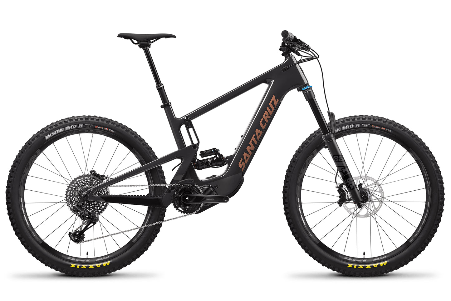 Santa Cruz Heckler Carbon CC 27.5 E-Bike - S-Kit - Blackout-Copper - 2021 Blackout - Copper 2X-Large