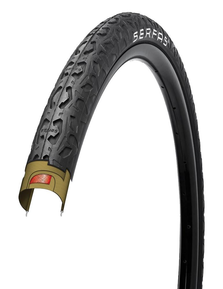 Serfas Drifter 29" Wire City Tire - Black Black 2.0"