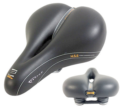 Serfas E-Gel Elastomer Saddle - Black Black