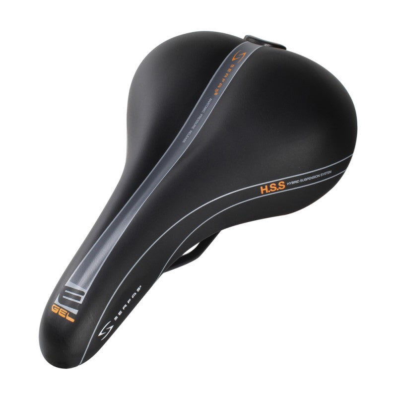 Serfas Reactive E-Gel Saddle - Black Black