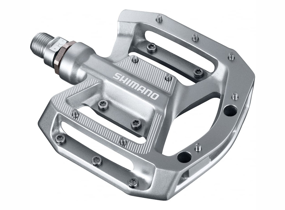 Shimano GR500 Flat Pedals - Silver – Cambria Bike