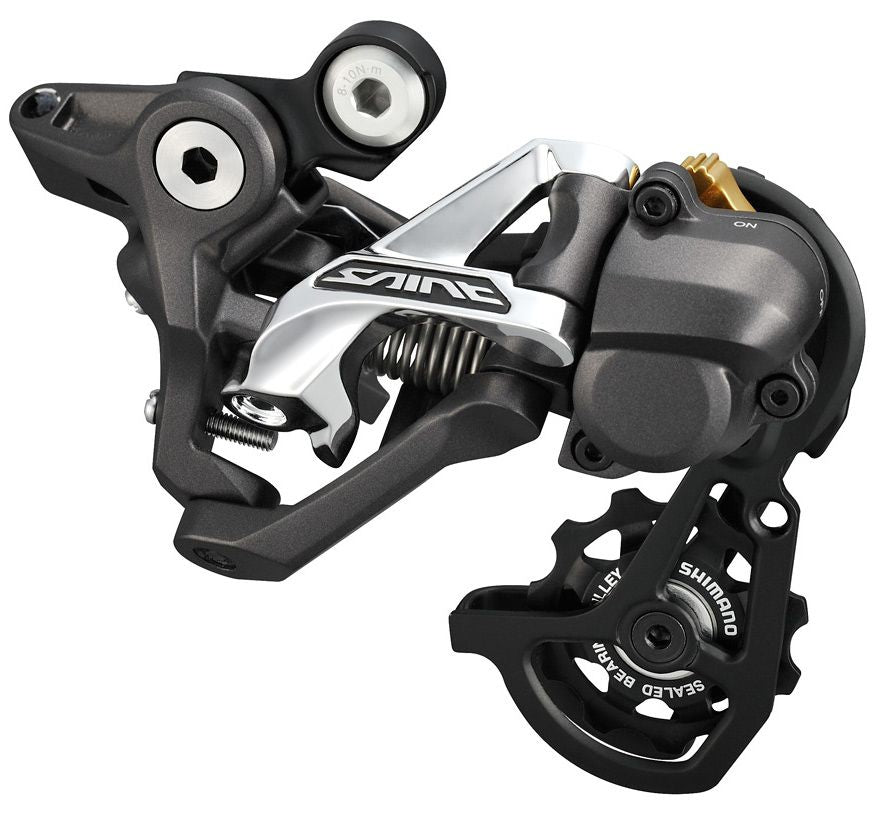 Shimano Saint M820 Shadow+ 10 Spd MTB Rear Derailleur Black Short Cage