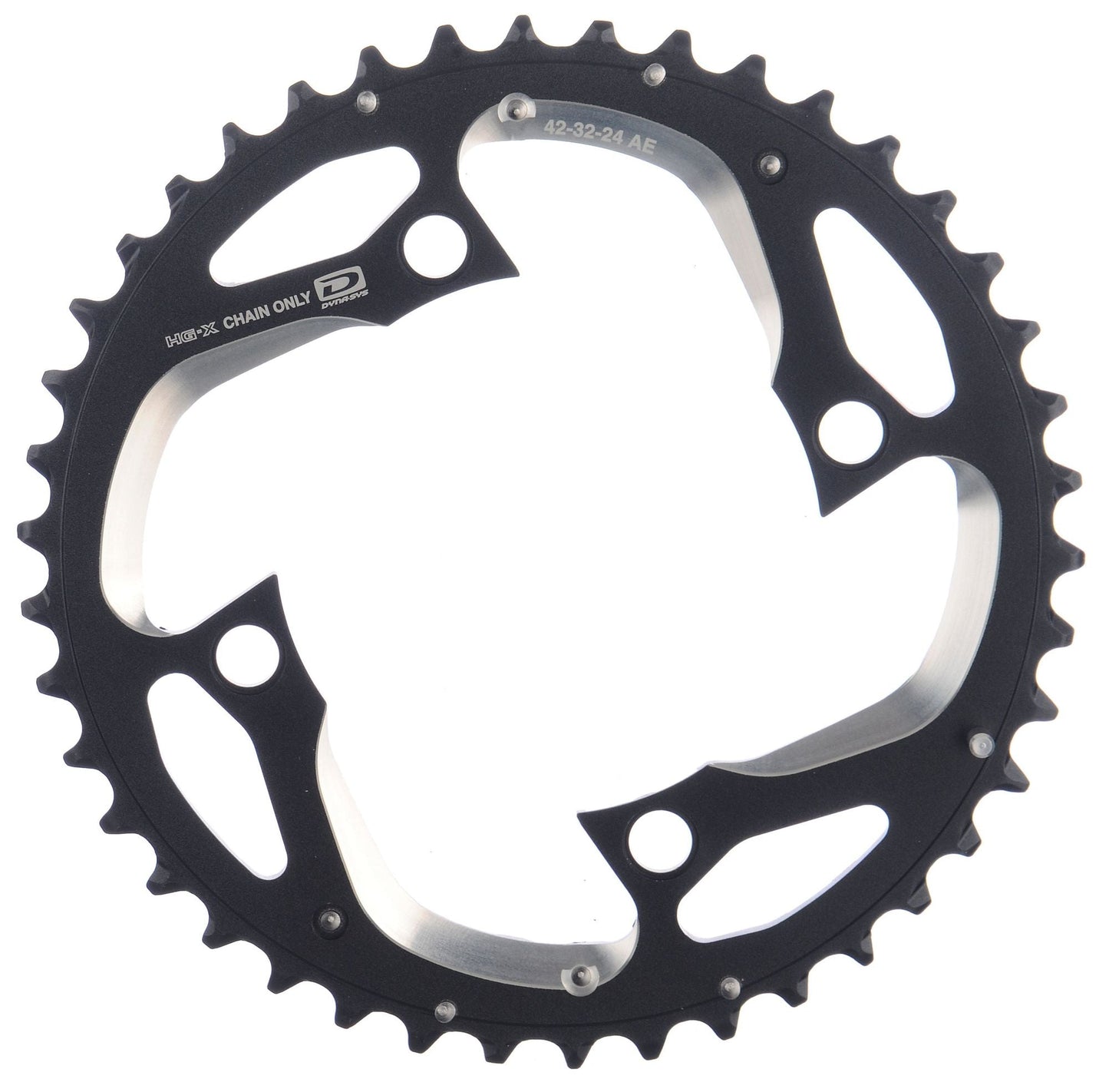 Shimano XT FCM780 10 Spd Triple Chainring - Black