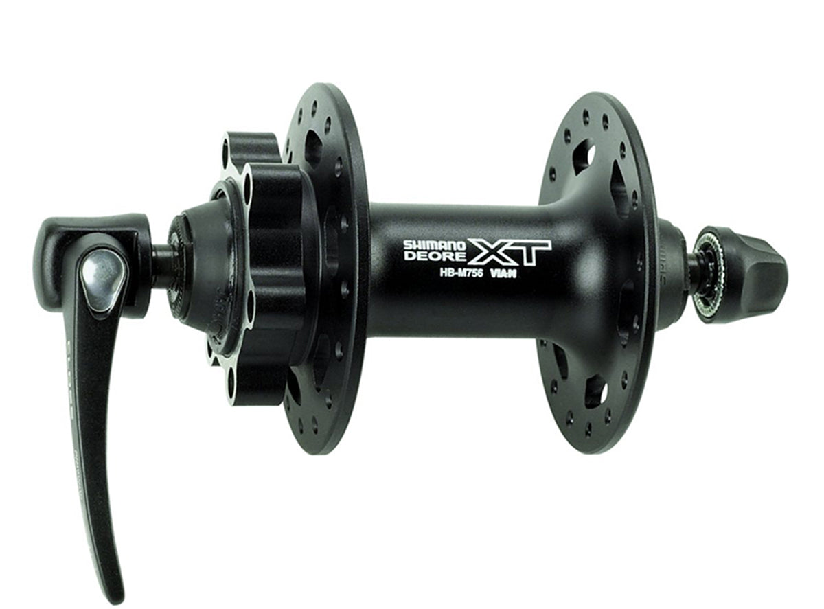 Shimano XT M756 MTB Disc Hub - Front - Black Black 9x100mmQR 32h