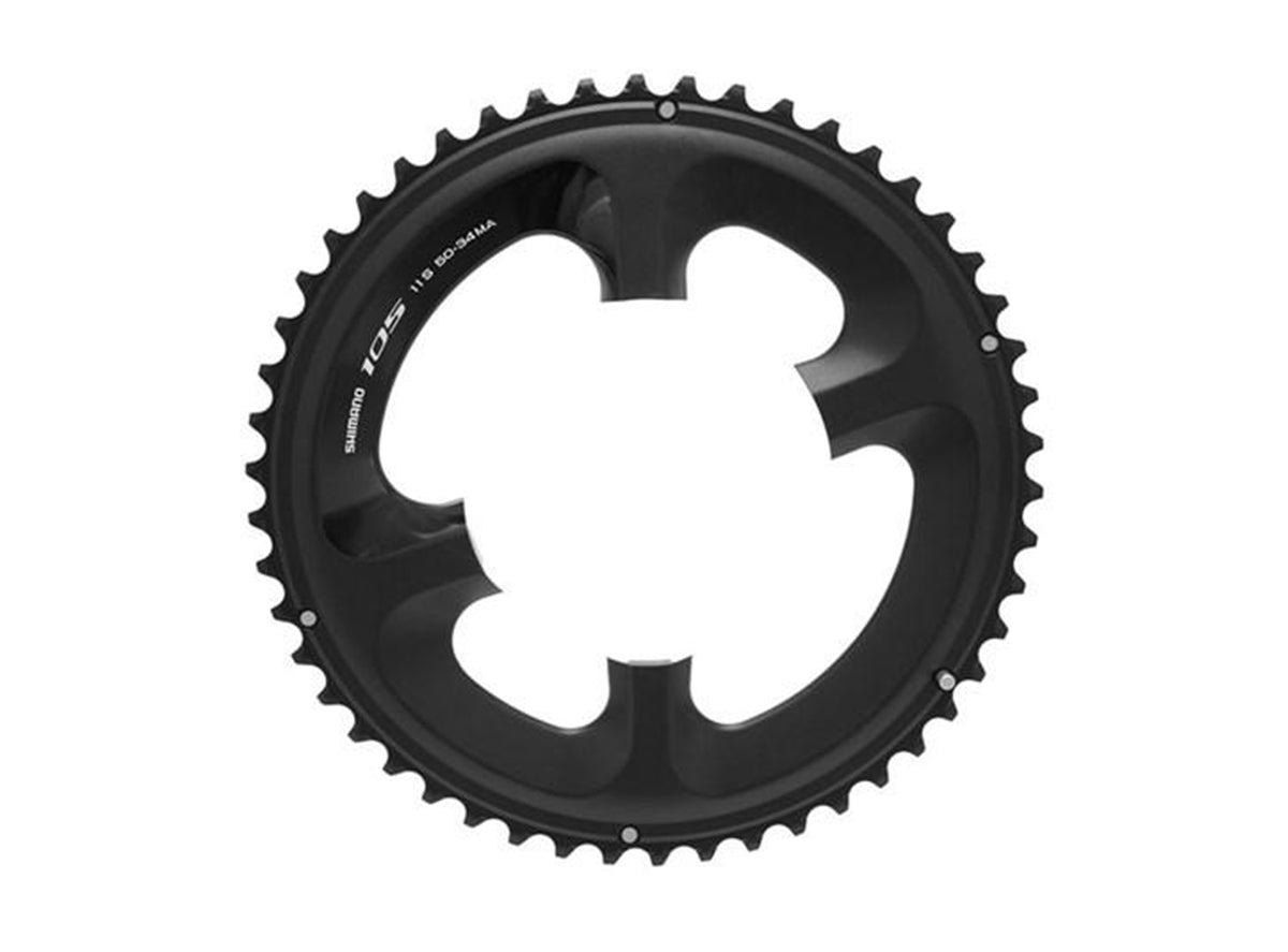 Shimano 105 5800 11 Spd Chainring Black 50t - 110mm