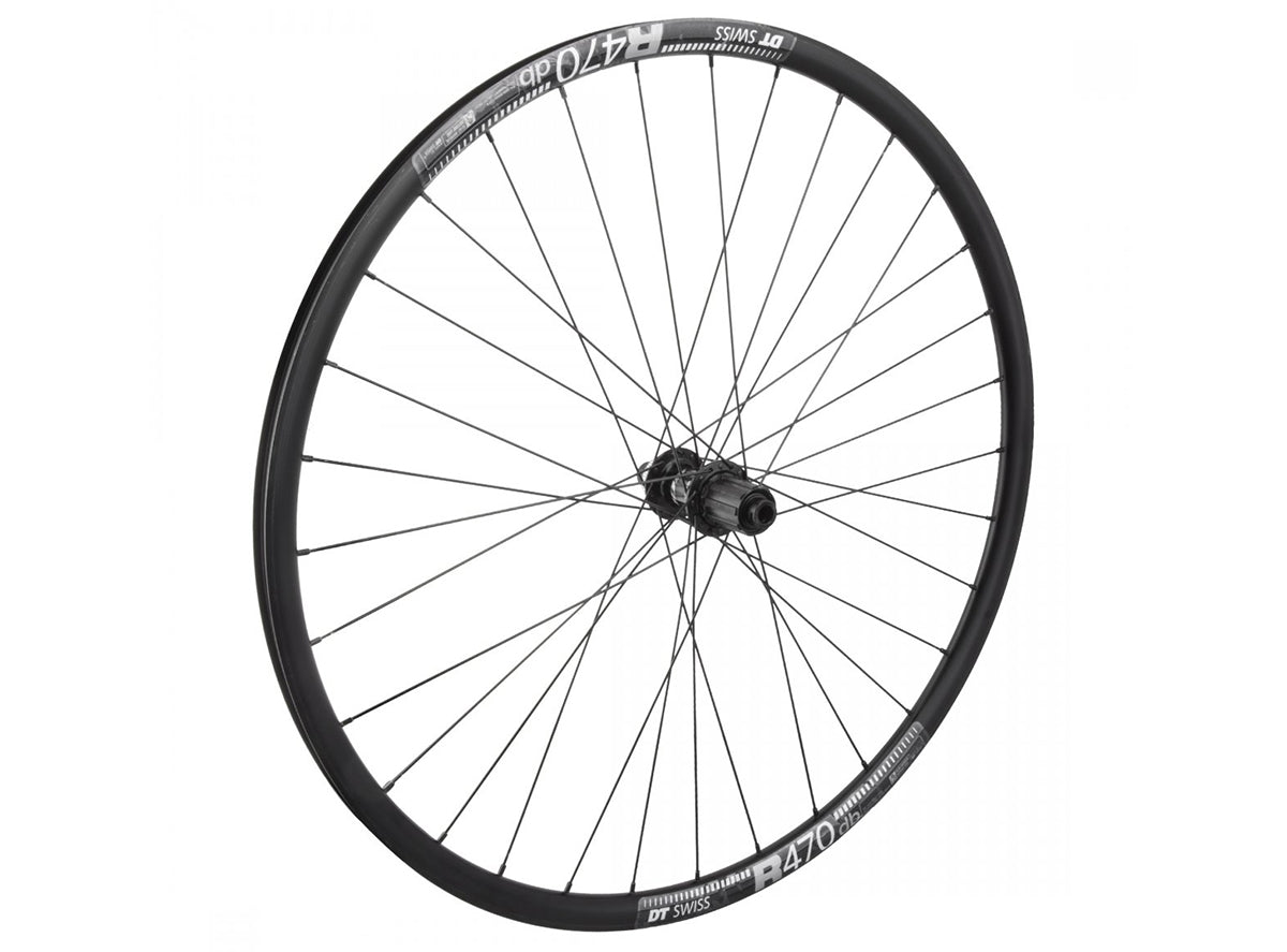 Shimano 105 R7070 on DT Swiss R470 700c Road Wheel - Rear Black 12x142mm - 32h - Centerlock