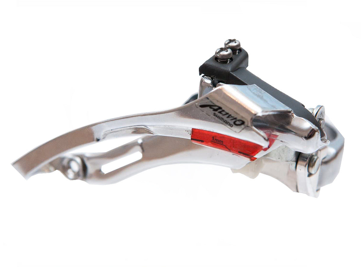 Shimano Alivio MC14 6/7/8 Speed Front Derailleur - Black-Silver Black - Silver 28.6mm Low Clamp - Top Pull