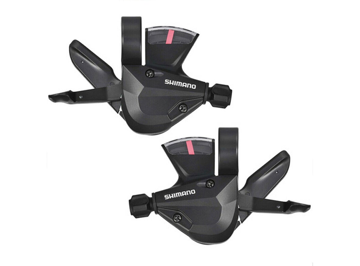 Shimano Altus M315 3x7 Spd Shifter Set Black Pair - Bar Mount