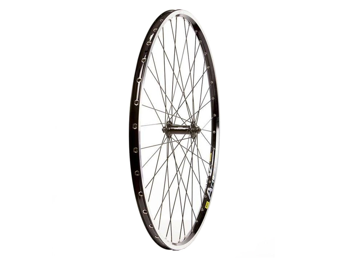 Shimano Deore T610 on Mavic A719 700c Wheel - Front - Black Black 36h - 9mmQR - Non Disc