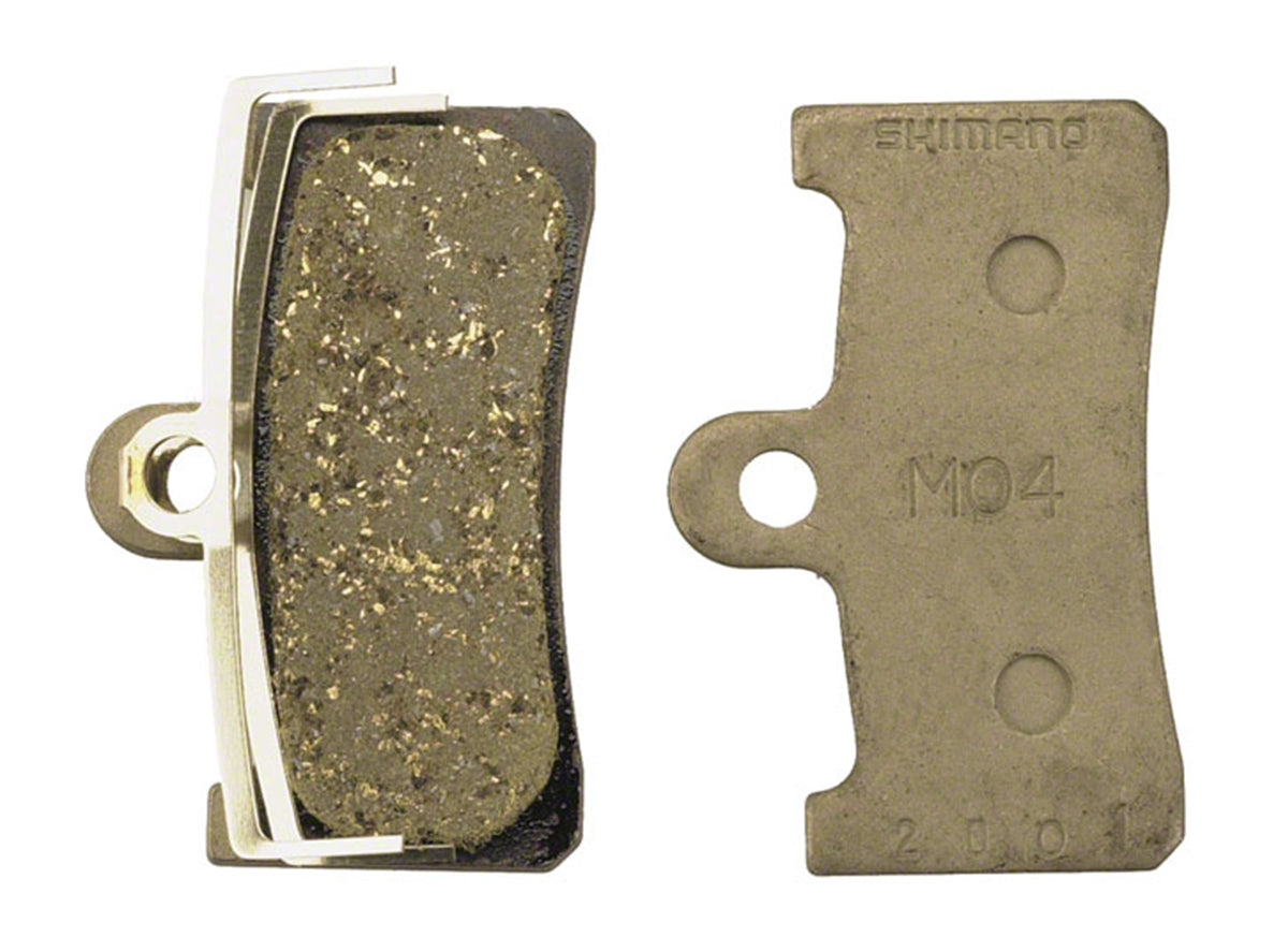 Shimano M04 Resin Disc Brake Pad Silver Resin - Pad Shape 21 - Fits - XT M755