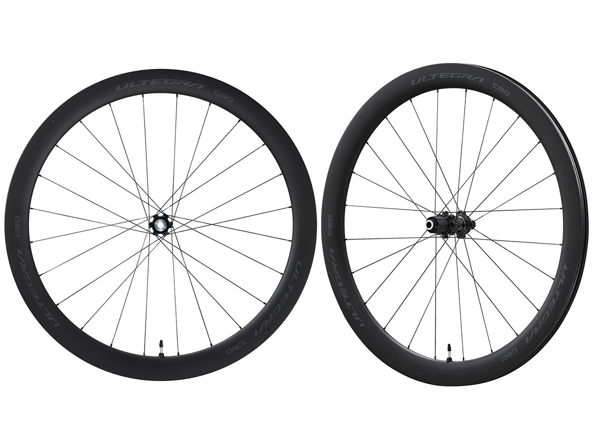 Shimano Ultegra R8170 C50 Tubeless Disc 700c Road Wheelset Black 12x100mm Front & 12x142mm Rear E-Thru - 24h