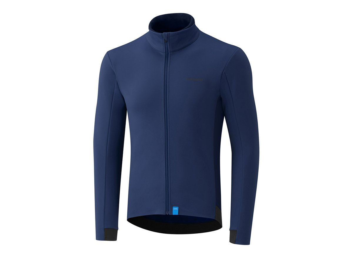 Shimano Wind Long Sleeve Road Jersey - Blue Blue Small