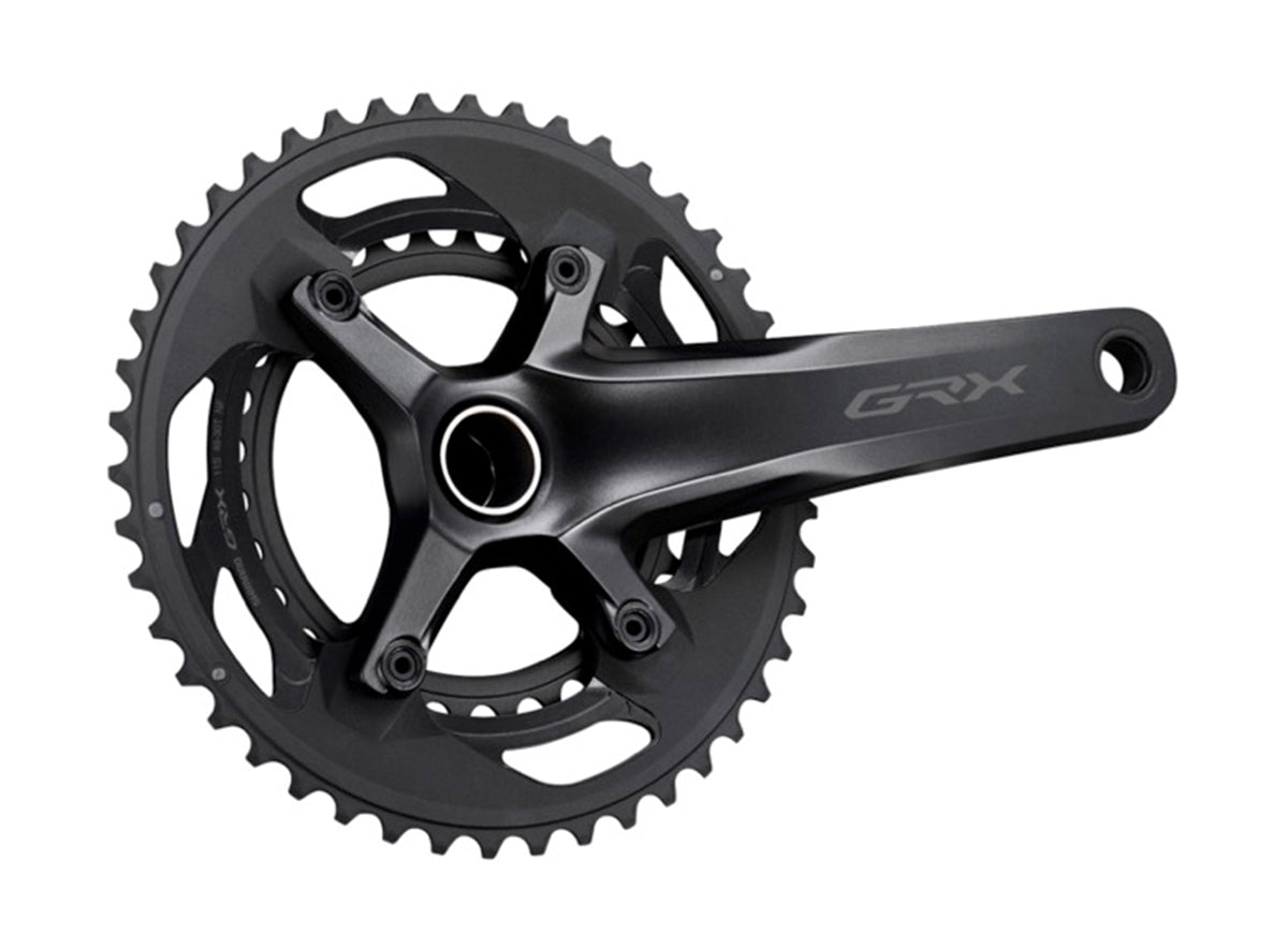 Shimano RX600 GRX 11 Spd Double Crankset Black 165mm - 46-30t No BB
