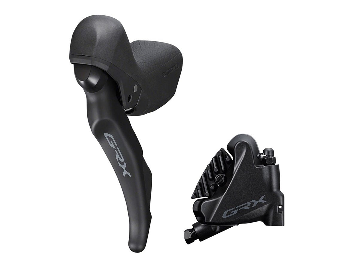 Shimano RX600 GRX Shifter With RX400 Brake - Gravel Bike - Black Black Left Hand - Front - For 160mm Rotor