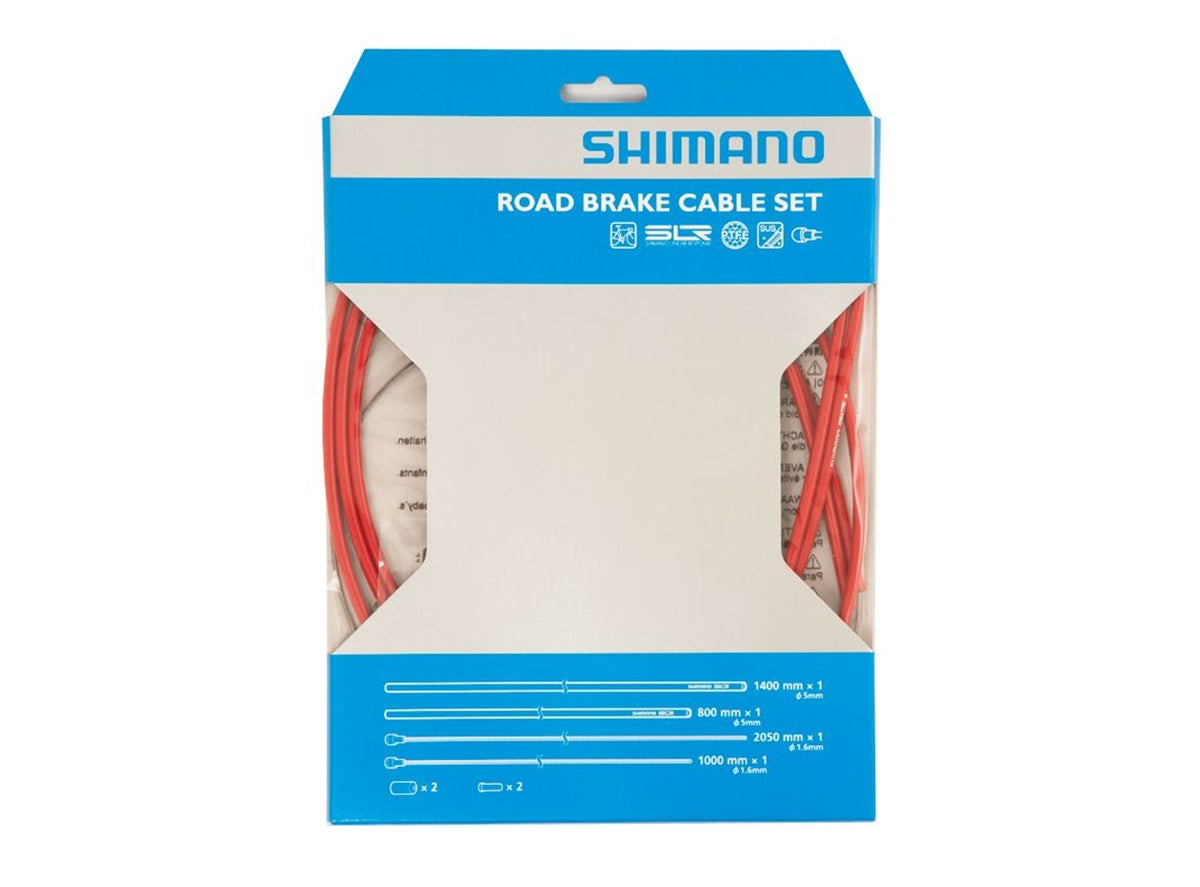 Shimano Road PTFE Brake Cable Set - Red Red