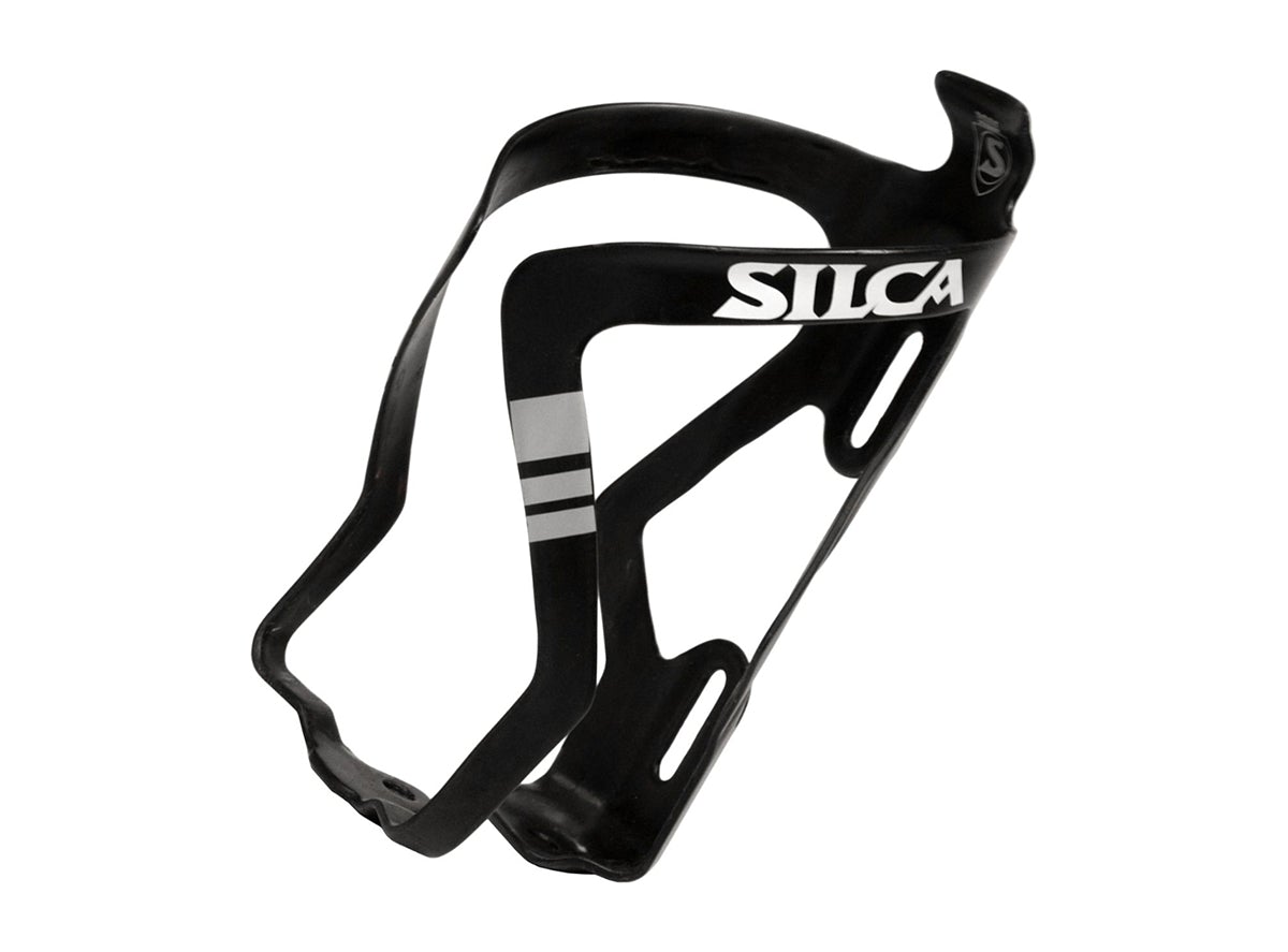 Silca Sicuro Carbon Water Bottle Cage - Gray-Black Black