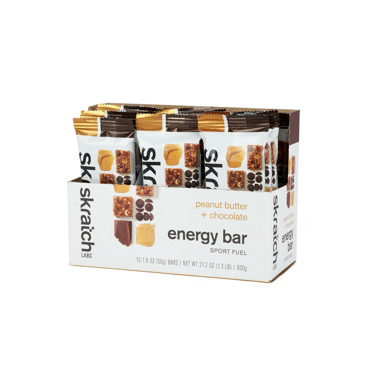 Skratch Labs Energy Sport Bar - Peanut Butter & Chocolate Peanut Butter & Chocolate 12 Pack