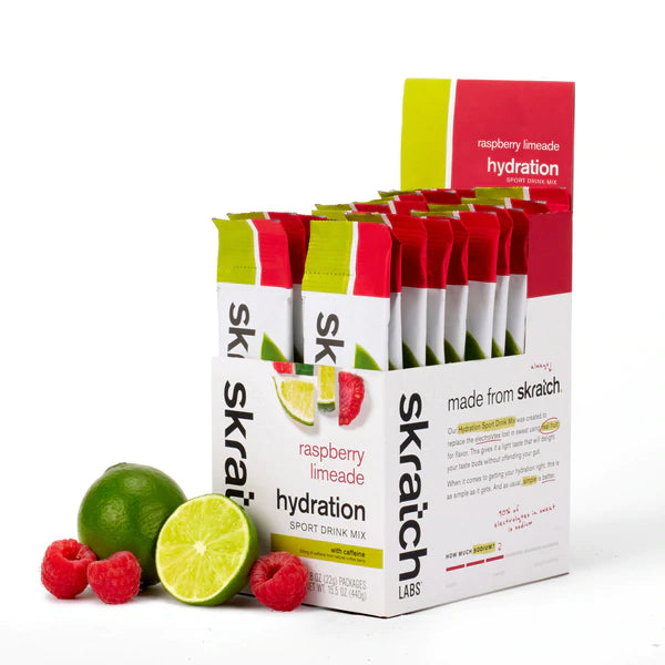 Skratch Labs Sport Hydration Drink Mix - Raspberry Limeade with Caffeine