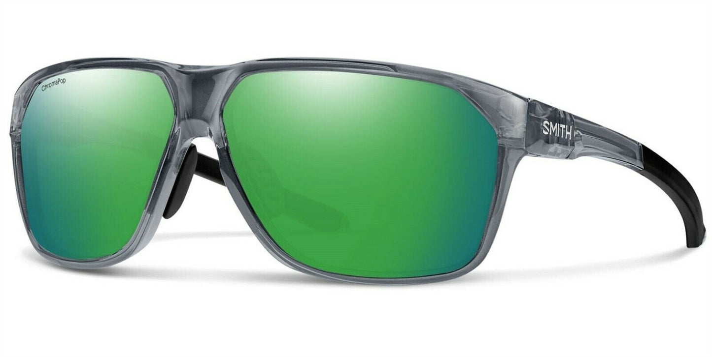 Smith Leadout PivLock Performance Sunglasses - Cement Crystal Cement Crystal ChromaPop Green Mirror Lens