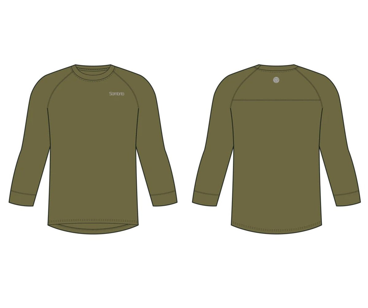 Sombrio Mayhem Long Sleeve MTB Jersey - Moss - 2021 Moss Small