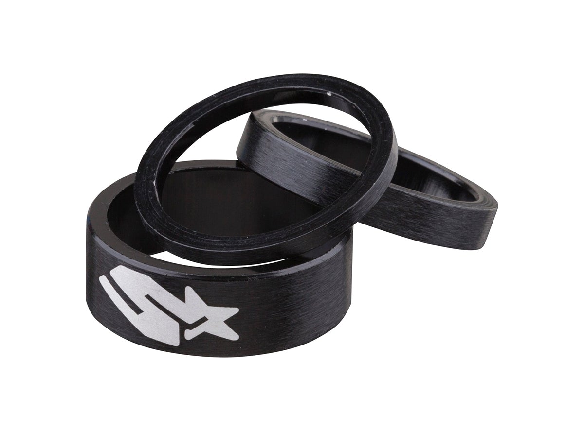 Spank Headset Spacer Kit - Black Black 1.1/8"