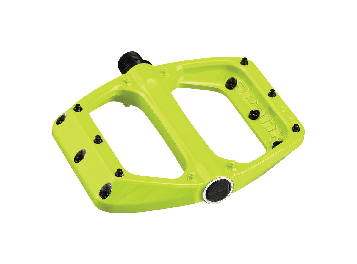 Spank Spoon DC Flat Pedals - Green - 2021 Green