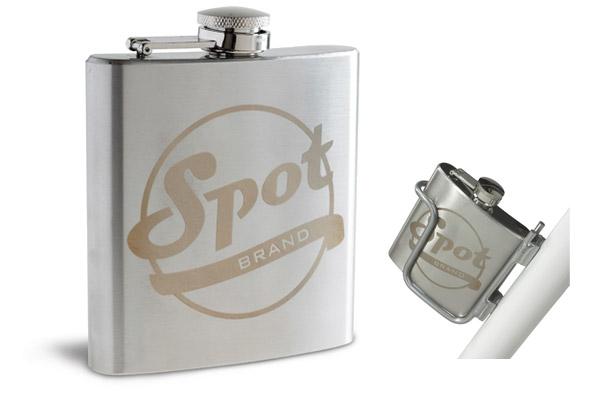 Spot Brand Hip Flask - Hydration Flask Only - Silver Silver Onesize 6oz - 0.2L