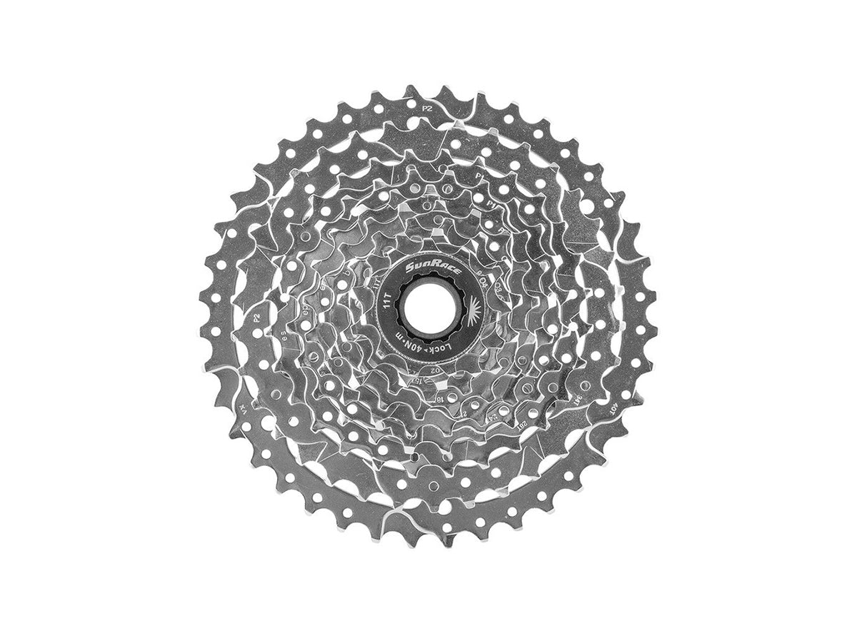 SunRace M980 9 Spd MTB Cassette Silver 11-40t