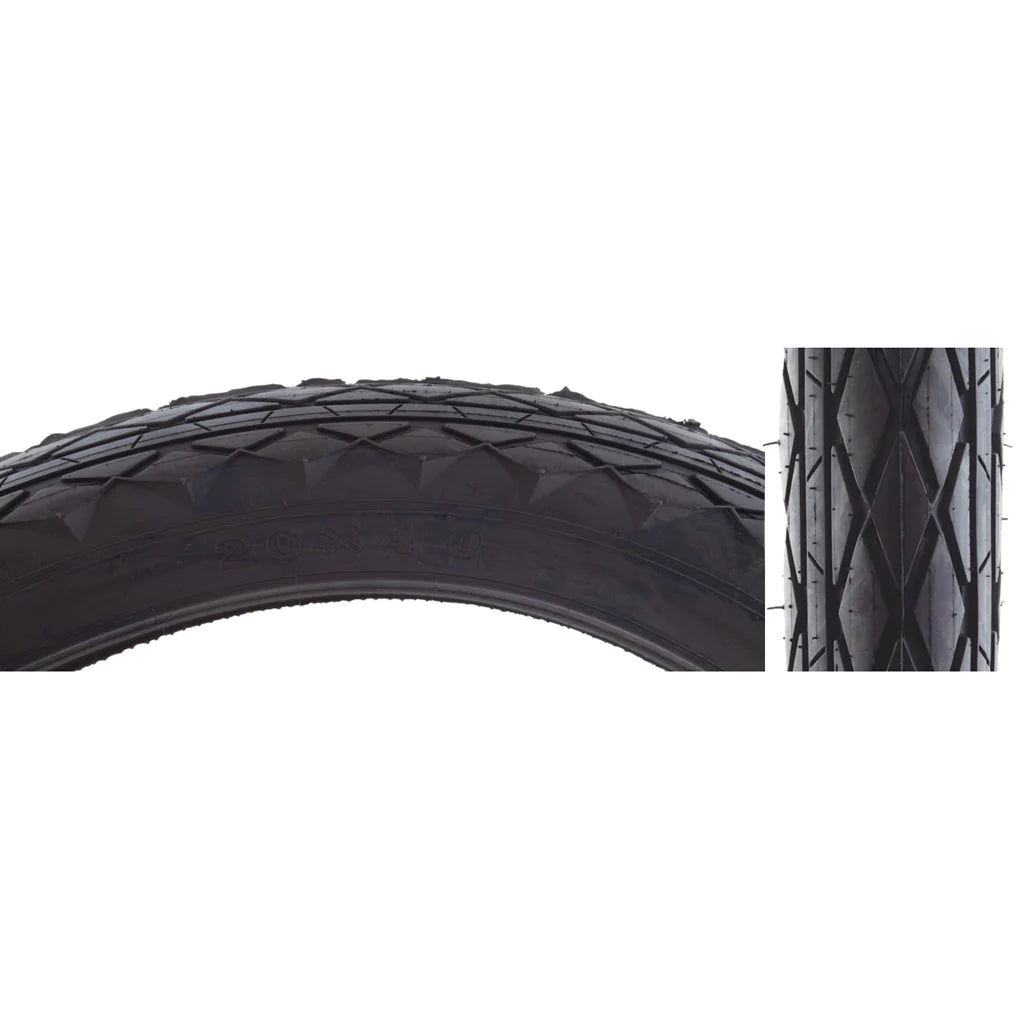 Sunlite SuperDan 20" Cruiser Wire Tire - Black