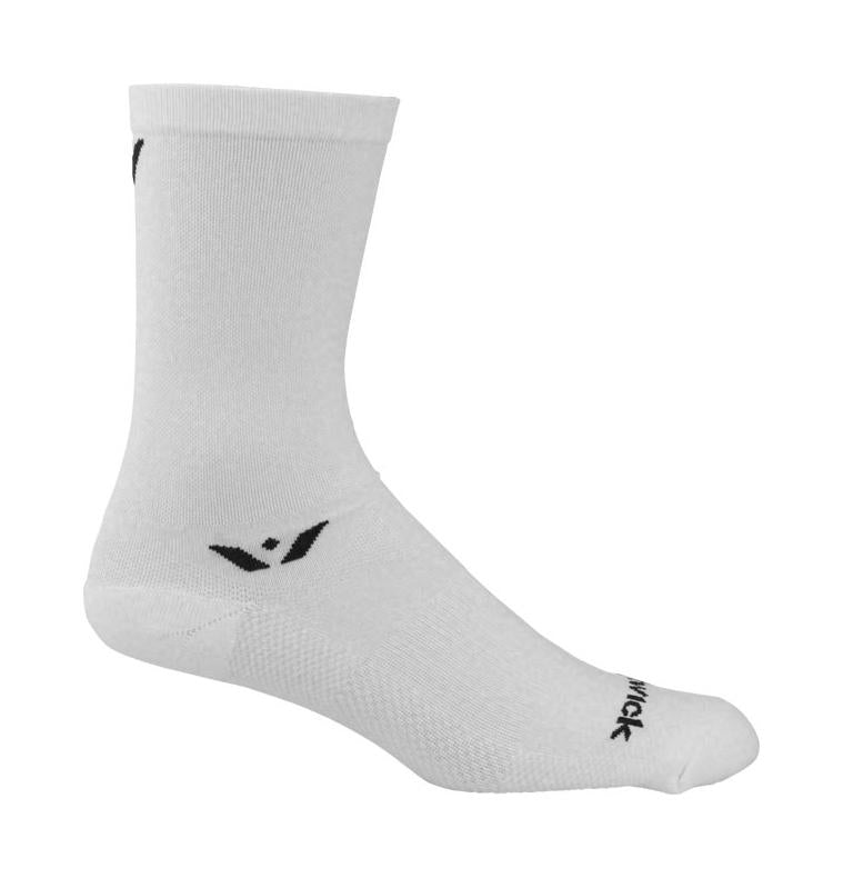 Swiftwick Performance Seven Compression Sock - White White X-Large Fits EU 46-48