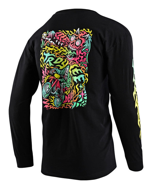 Troy Lee Designs Tallboy Demon Long Sleeve Tee - Black