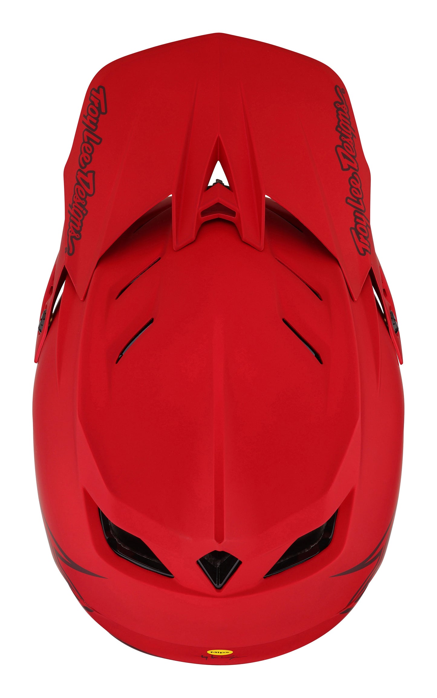 Troy Lee Designs D4 Composite Full Face Helmet with MIPS - Stealth - Red - 2023