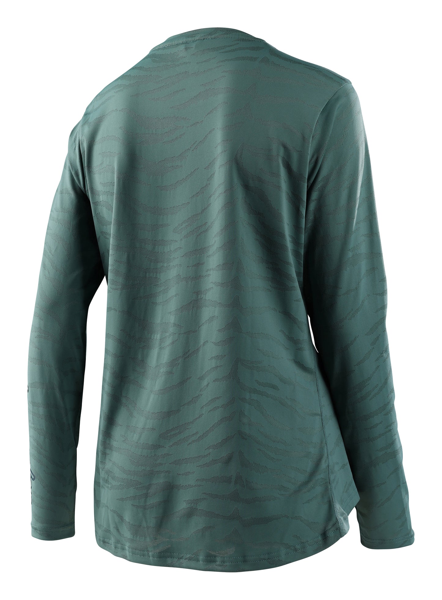 Troy Lee Designs Lilium Long Sleeve MTB Jersey - Womens - Tiger Jaquard - Steel Green