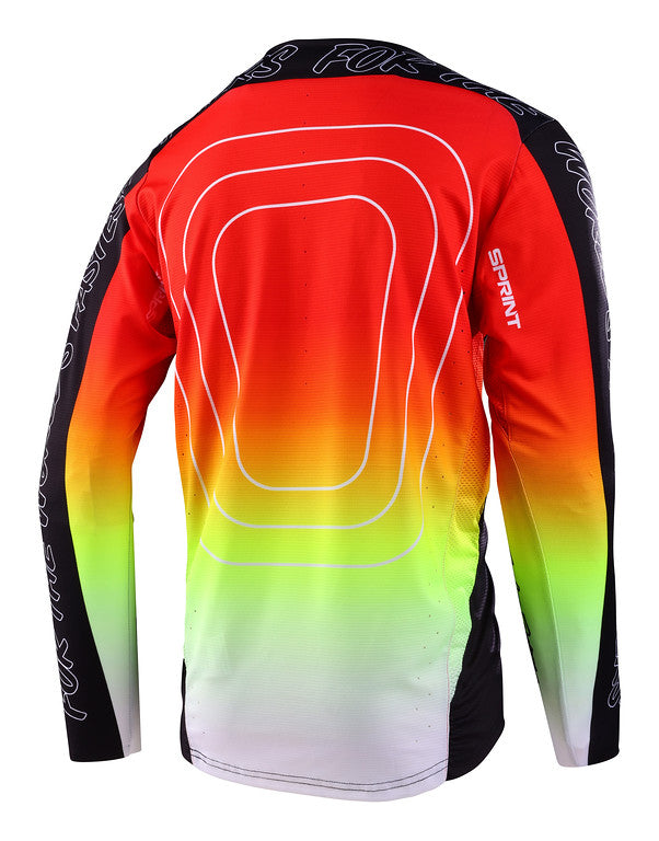 Troy Lee Designs Sprint Long Sleeve MTB Jersey - Richter - Black - 2023