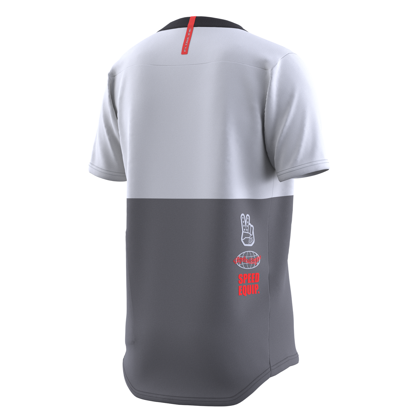 Troy Lee Designs Flowline Short Sleeve MTB Jersey - Scripter - Youth - Charcoal - 2023