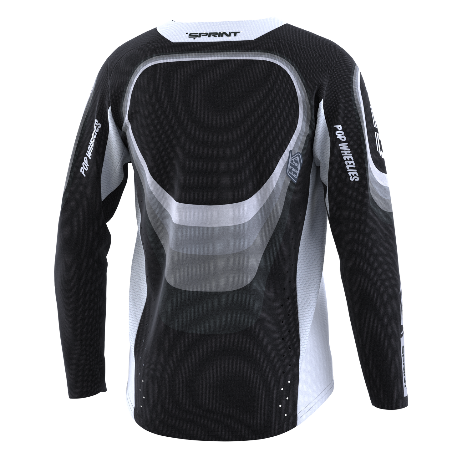 Troy Lee Designs Sprint Long Sleeve MTB Jersey - Youth - Reverb - Black