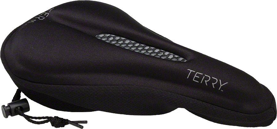 Terry Gel Saddle Cover - Black Black