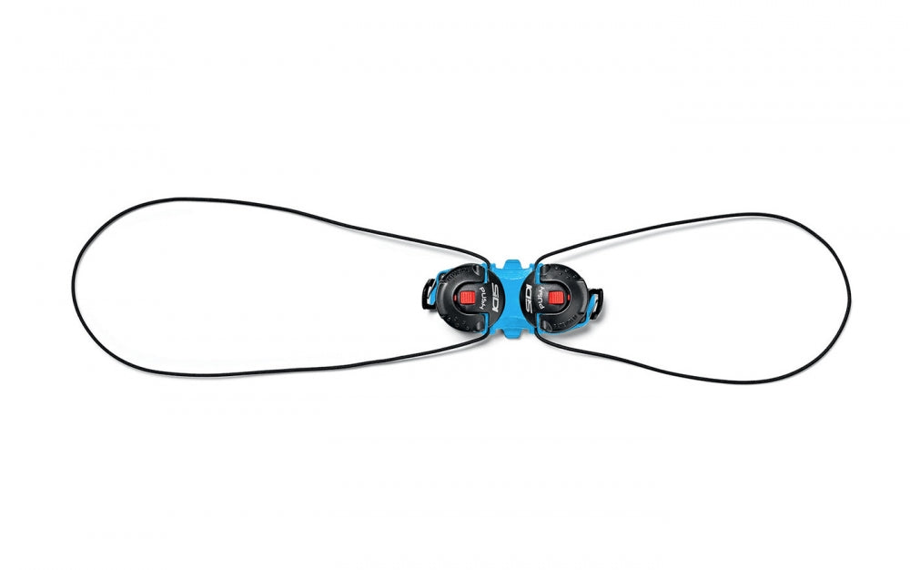 Sidi Shot 2/Tiger 2 Double Tecno 3 Push System - Half Pair - Light Blue-Black Light Blue - Black Each