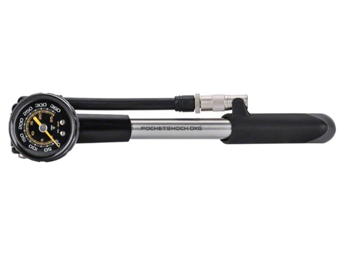 Topeak Pocket Shock DXG Pump - Black-Silver Black - Silver Schrader